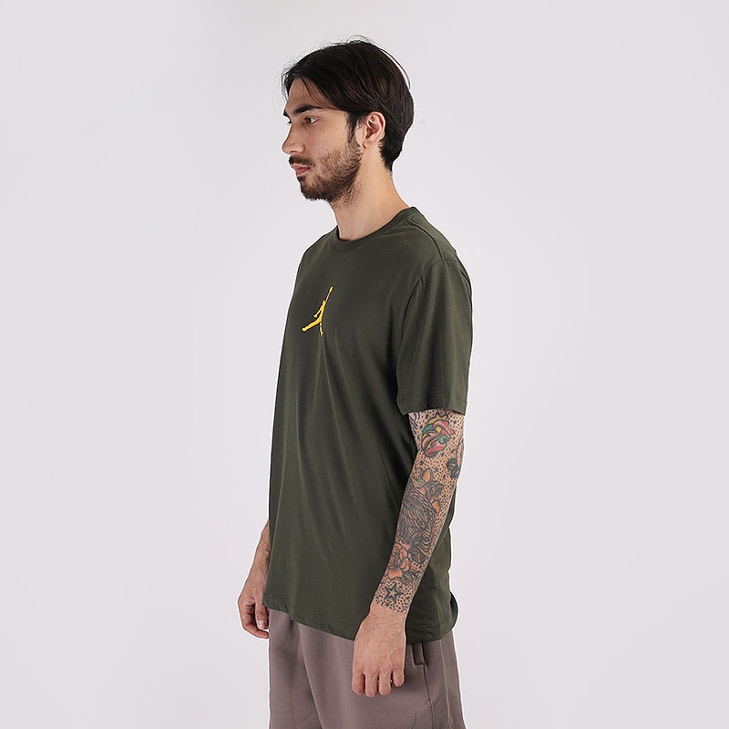 мужская зеленая футболка Jordan Jumpman Dri-FIT Short Sleeve Crew CW5190-325 - цена, описание, фото 2